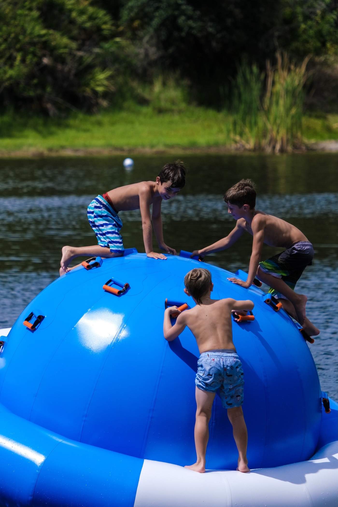 Water blob on the lake